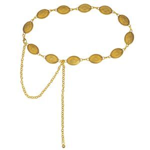 2378 Western-concho-belt-women Cowgirl-metal-belts Boho Silver Vintage